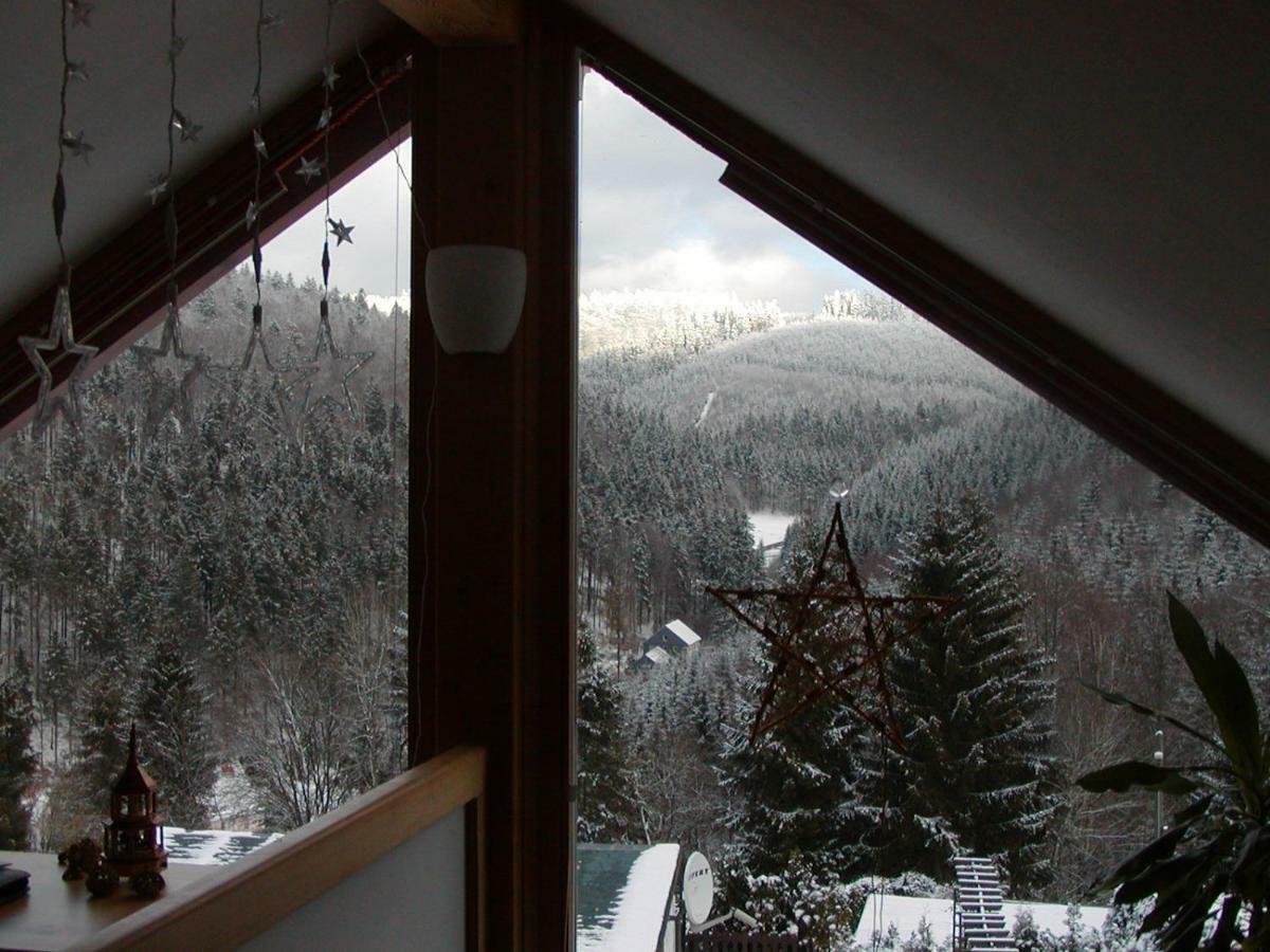 Ferienhaus Am Loeffelberghuettchen Gießübel Exterior foto